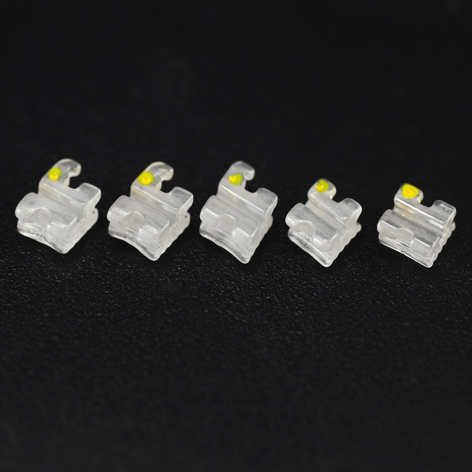 Dental Orthodontic Self Ligating Ceramic Brackets Braces Roth MBT 022 345 Hooks