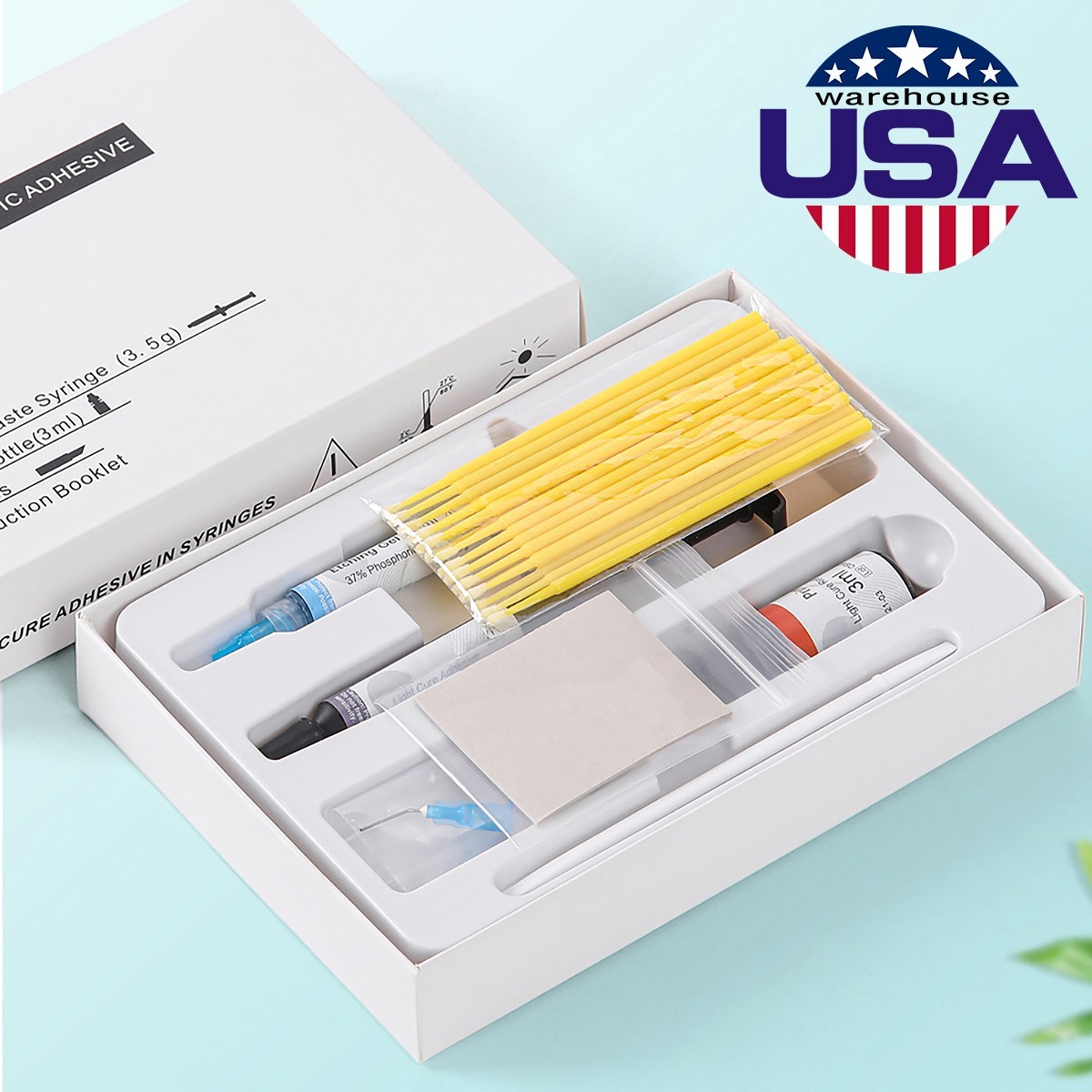 Dental Orthodontic Light Cure Brackets Adhesive Bonding System