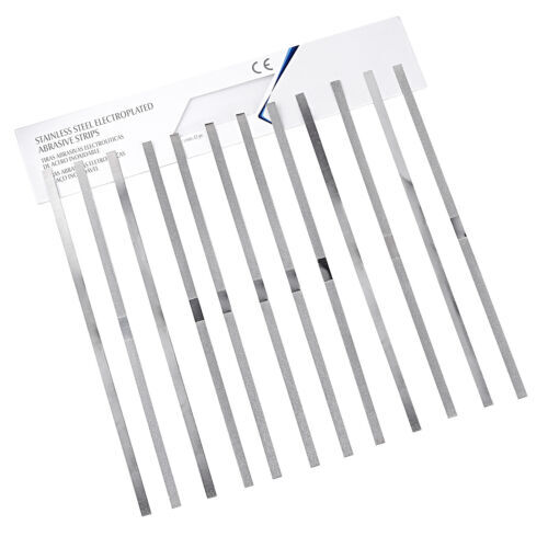 12Pc Stainless Steel Metal Dental Polishing Strips – Multiple Sizes & Quantities