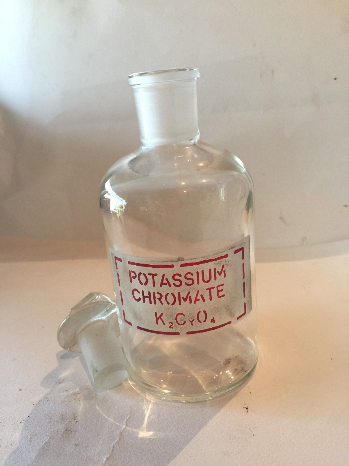 Pyrex reagent bottle w/T/S24 glass stopper 500mL Set(2) SEE LABEL CHOICES BELOW