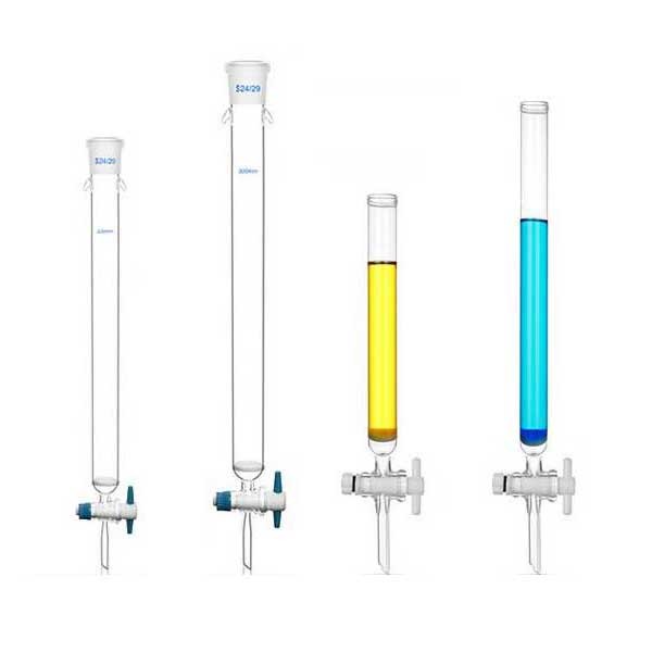 Glass Chromatography Columns with Standard Joints Chemistry Laboratory Supply