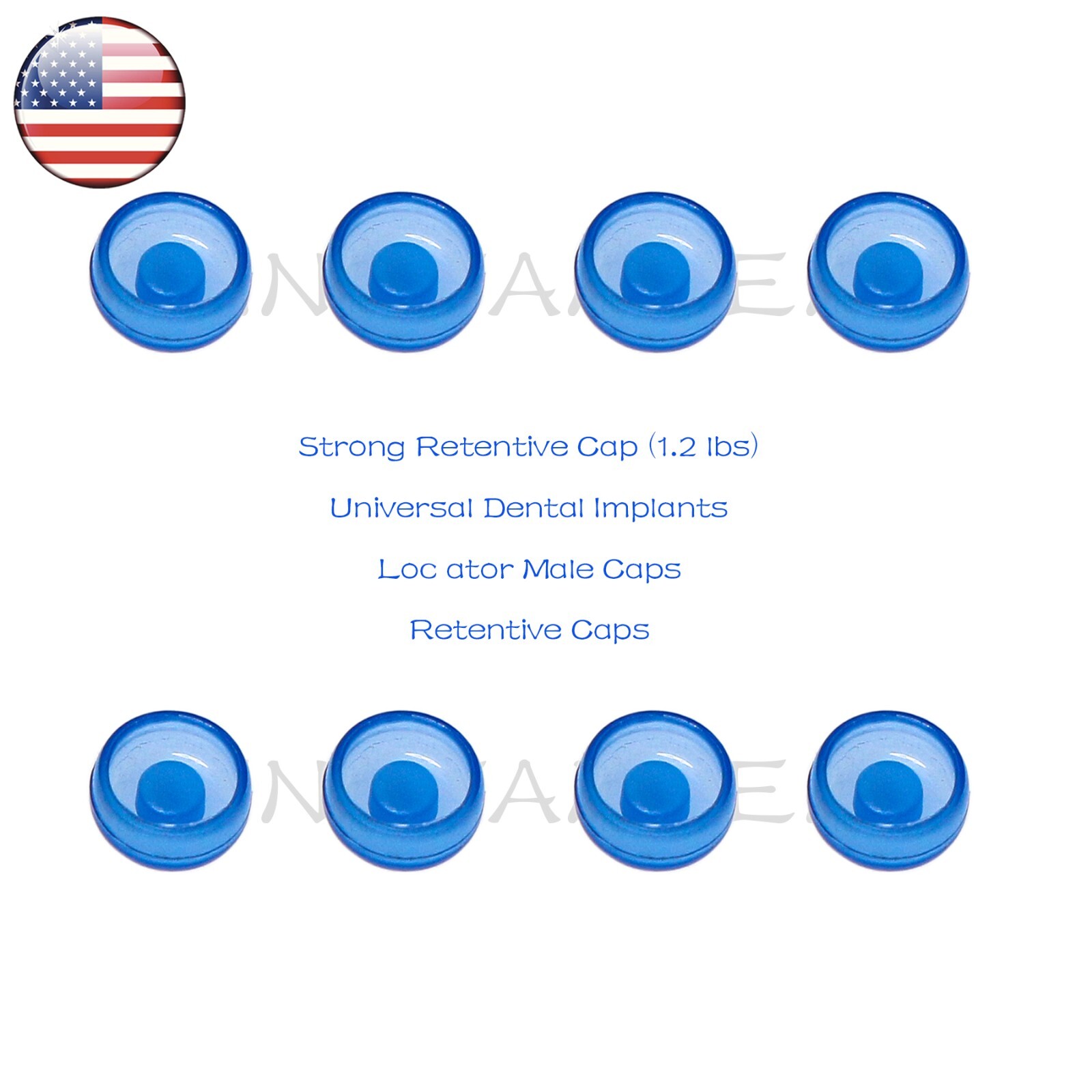 US Overdenture Locator Abutment Male Cap &Tools For Zimmer/BEGO/MIS/Cortex/Adin