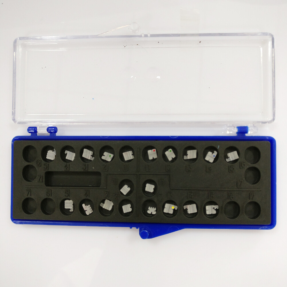 10packs Dental Orthodontic Ceramic Bracket Clear Braces Roth 345 with Hook 022