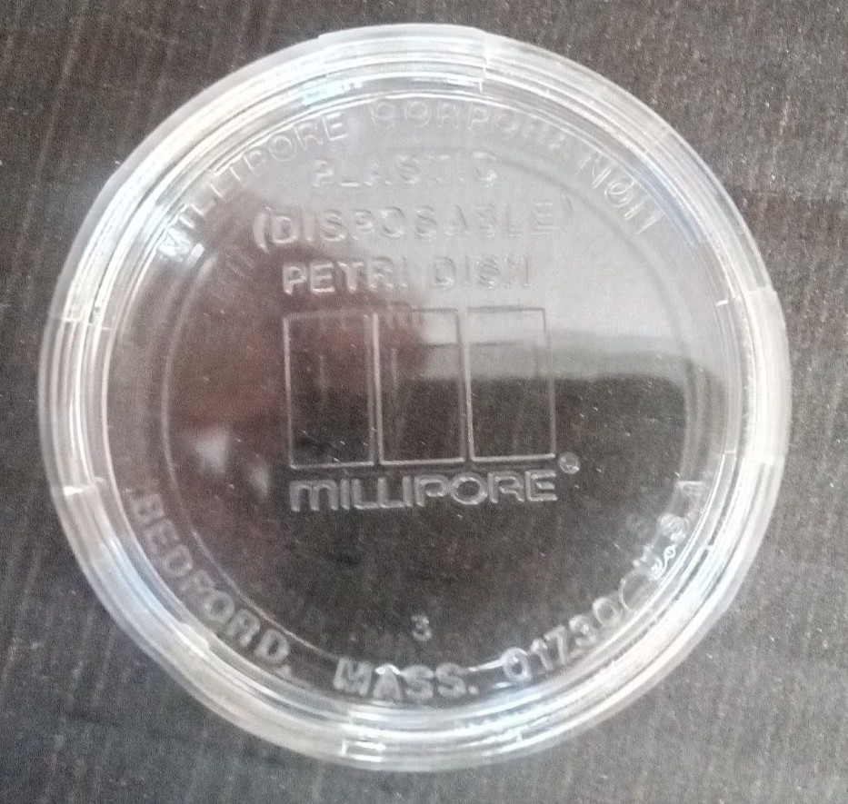 Millipore 49 x 9 mm petri dish box of 100