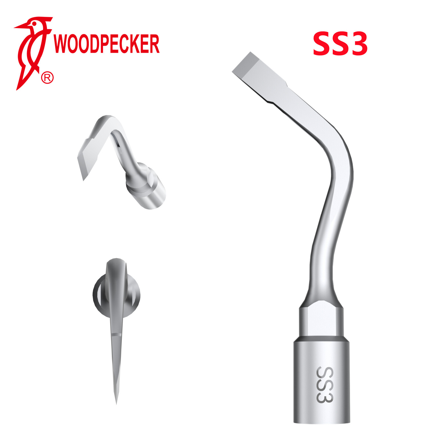 Woodpecker Piezosurgery Tips S Tips for Surgic Smart & Satelec Handpiece SS1 SL1