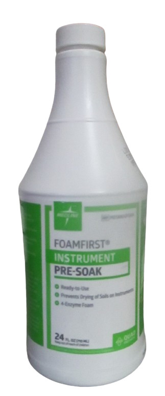 Medline Foamfirst Instrument Pre-soak Enzymatic Foam Cleaner 24 fl oz 710mL RTU