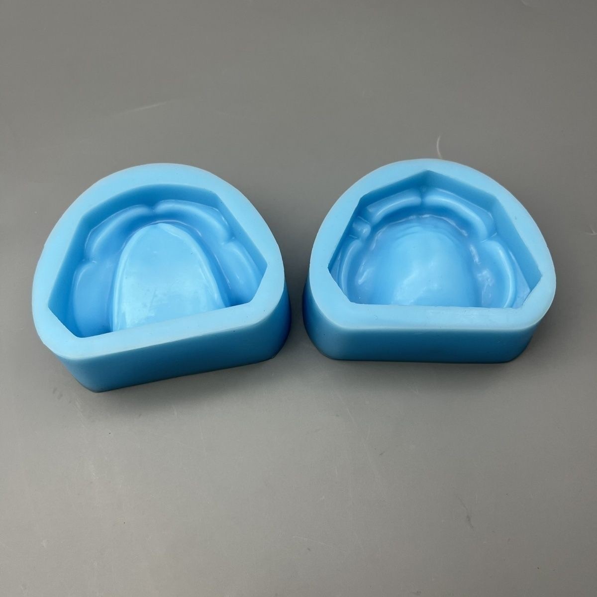 Dental Plaster Model Mold Mould of Edentulous Jaw Complete Cavity Block Silicone