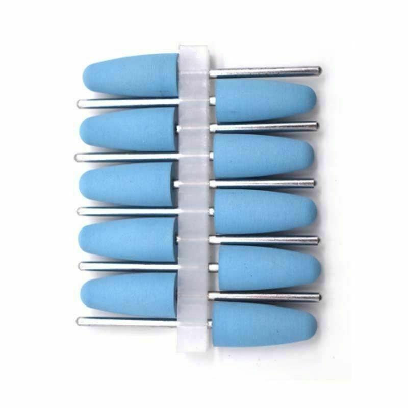 50 Pcs Dental 2.35mm Lab Silicone Rubber Polishing Burs Shank Polishers Diamond
