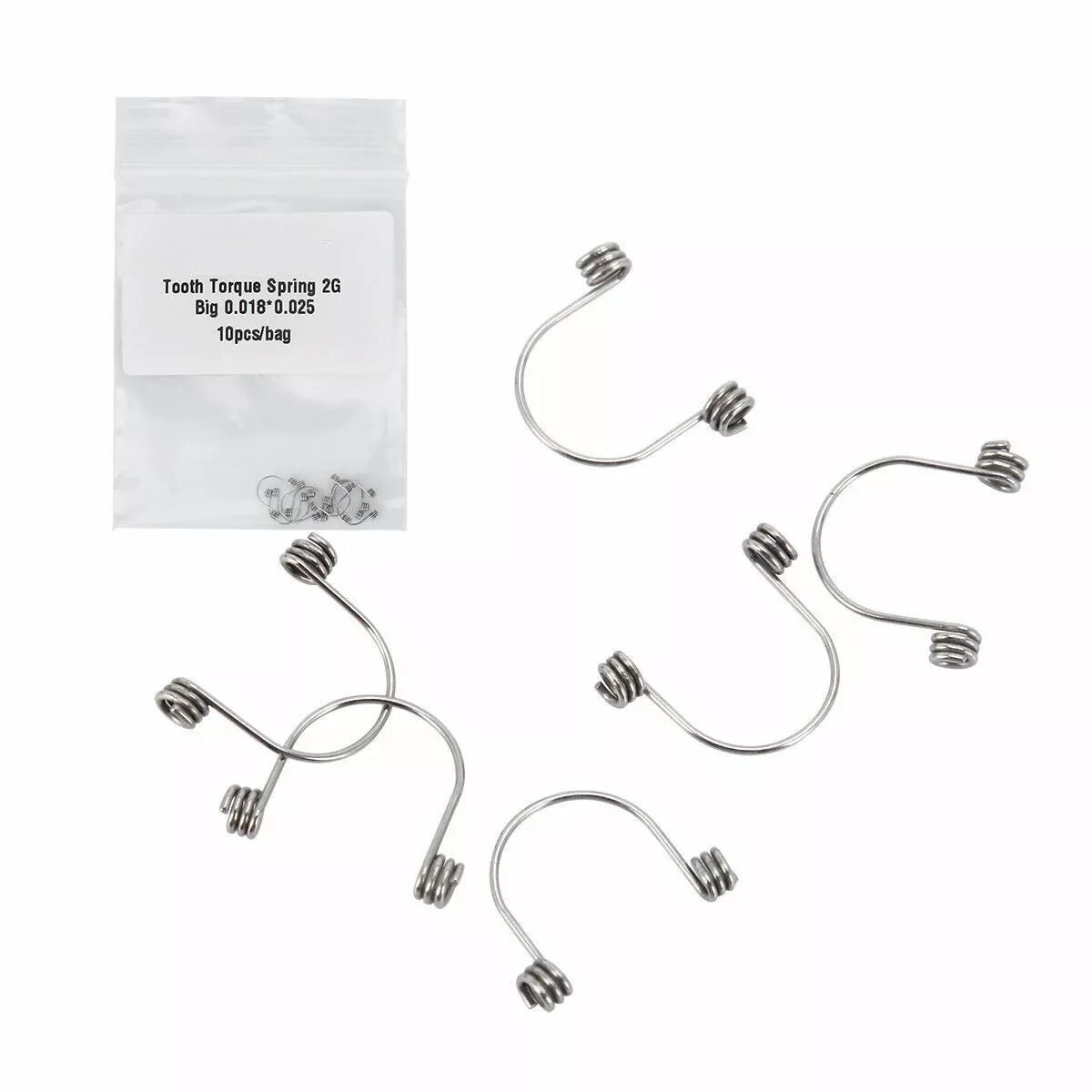 10Pcs/Bag Dental Orthodontic Anterior Univerisal Tooth Torque Rectangular Spring