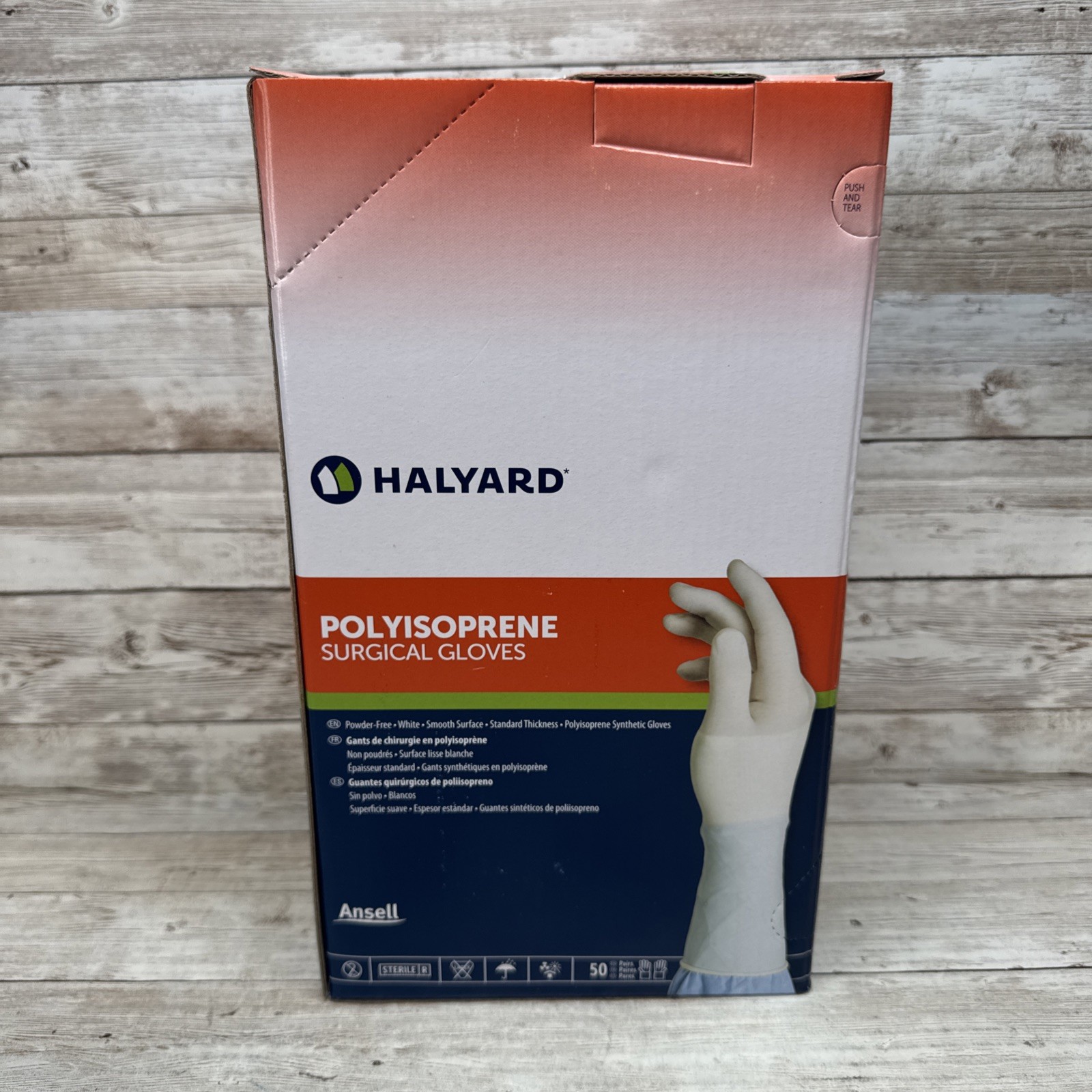 HALYARD Polyisoprene Surgical Gloves Size: 7.5 *1 Case 200 Pair* *See Date*12-24
