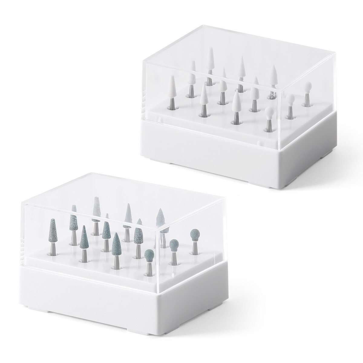Dental Polishing Burs Porcelain Resin FG Burs Coarse / Fine White/Green Stone