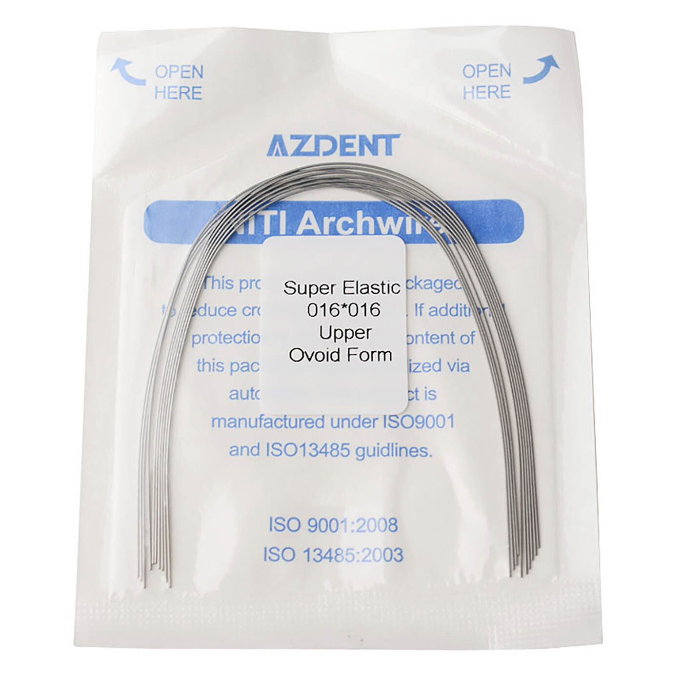 AZDENT 10*Dental Orthodontic Super Elastic Niti Rectangular Arch Wire 16*16Upper
