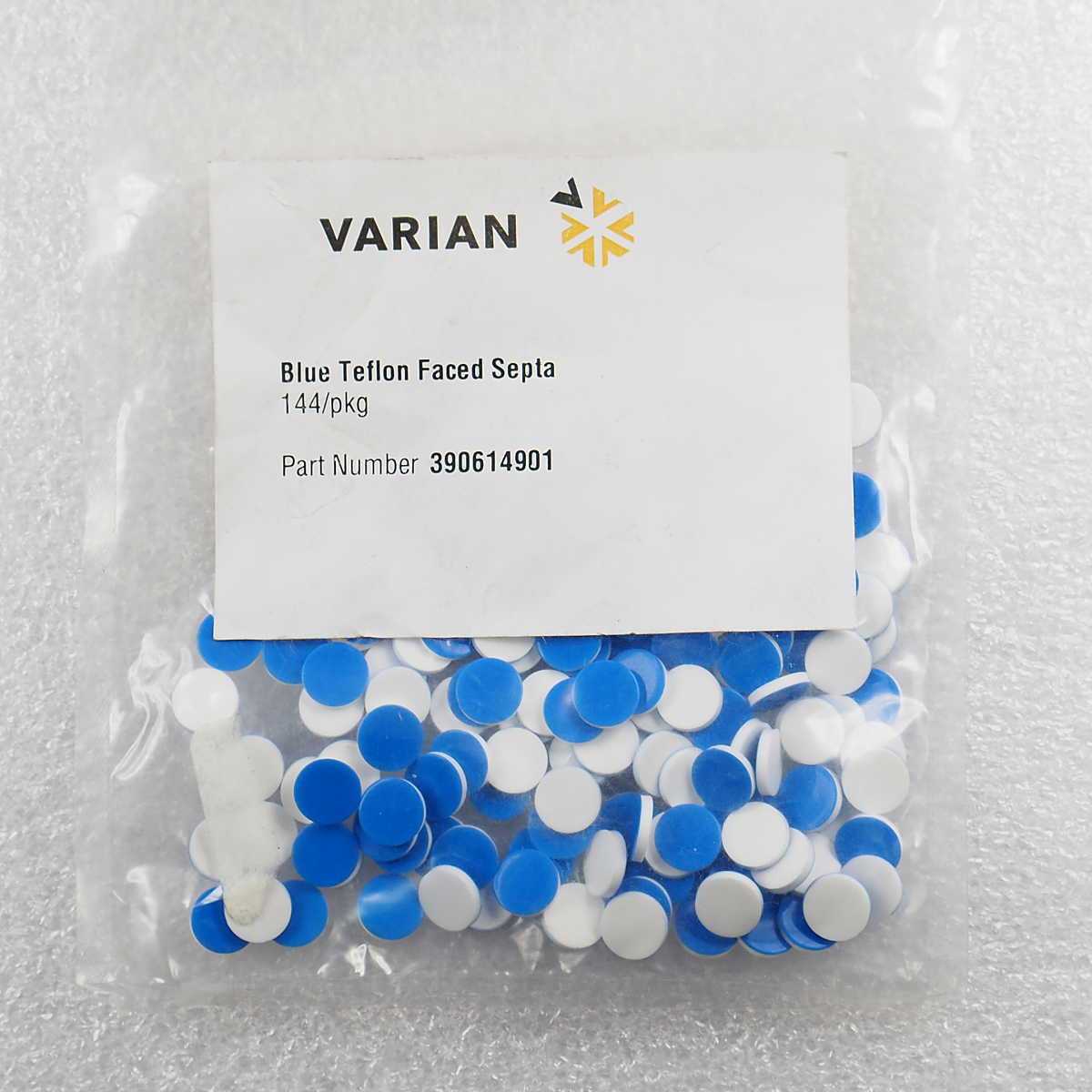 Agilent 390614901/8010-0072 BLUE TEFLON/Silicone Septa, 5/16″ (8mm), 144/pk