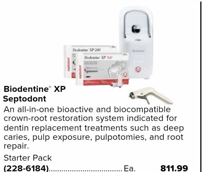 Biodentine Xp Septodont Complete Starter Kit (NEW IN SHIPPING BOX)