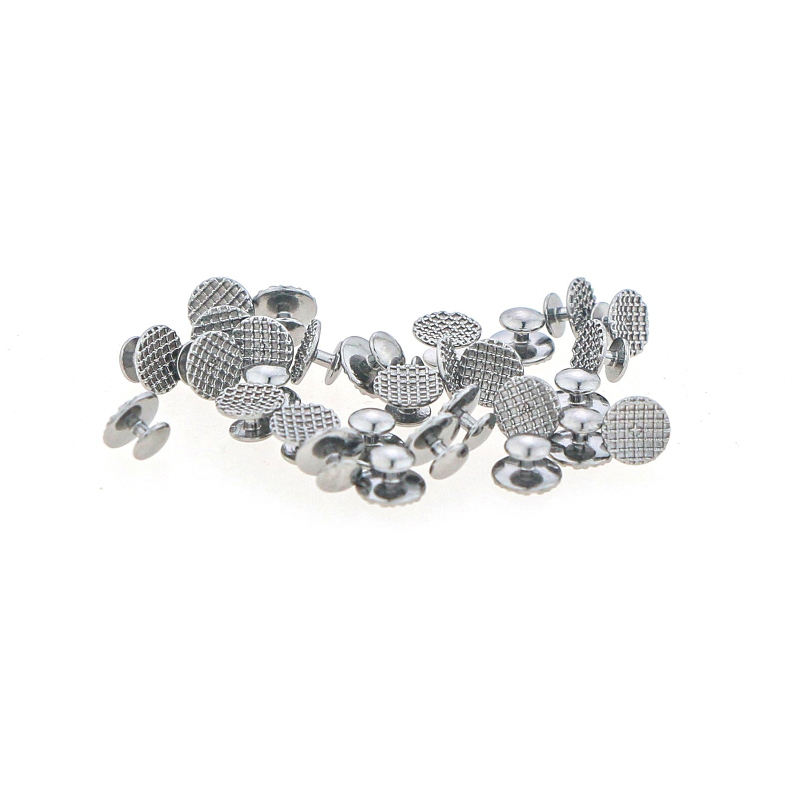 US Dental Orthodontic Metal Lingual Button Bondable Round Mesh Base 10Pcs/Pack