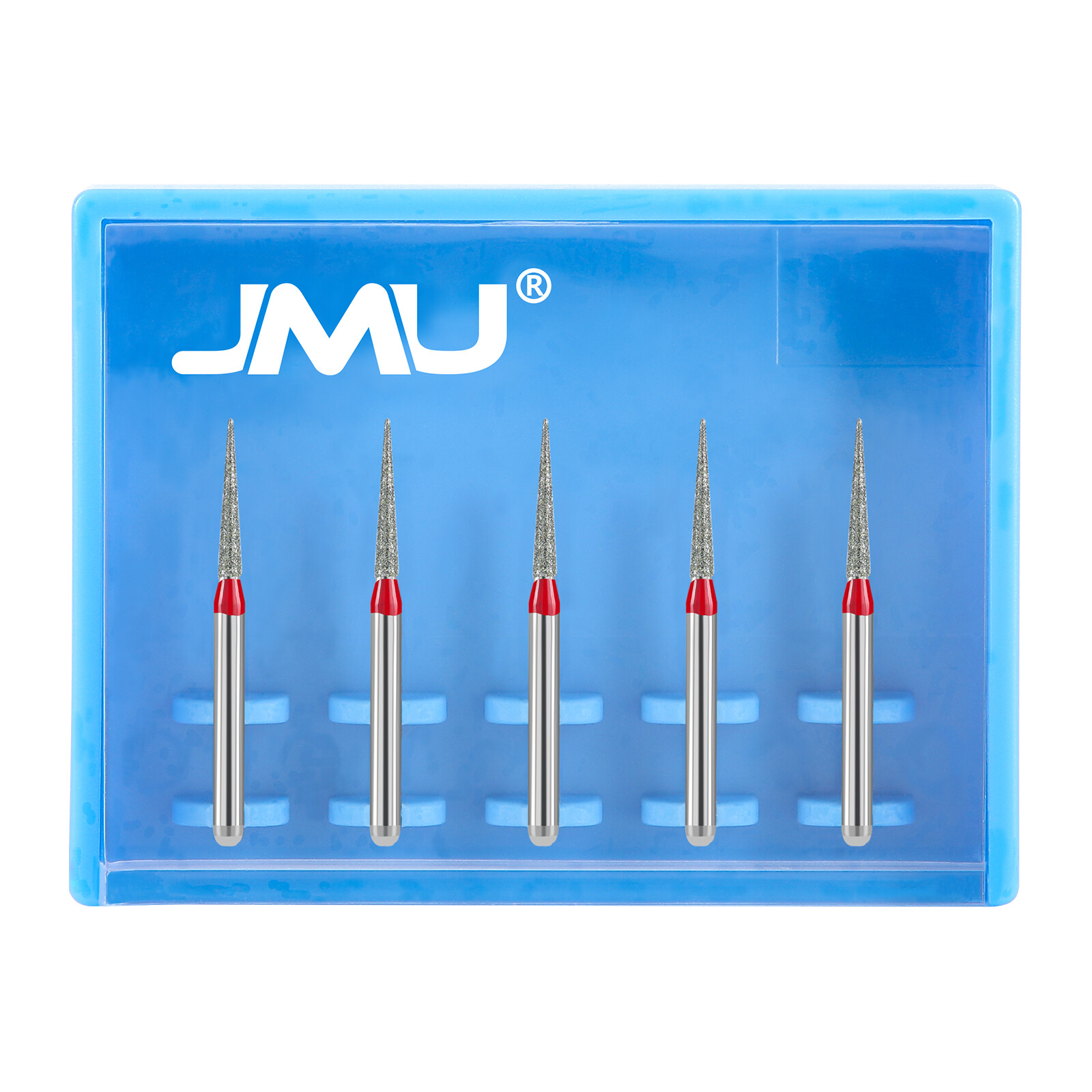 JMU Dental FG Burs Needle Shape Diamond Burs Fine Grit/Extra Fine 5pcs/pk
