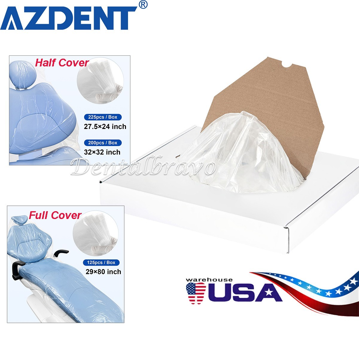 Dental Unit Chair Sleeves Cover Full /Half Disposable Protective Soft Durable