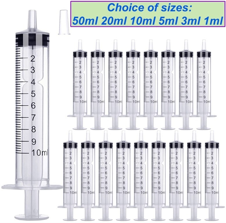 Syringes without needles Plastic Syringe 10ml 20ml 5ml 1ml 3ml lot gauge set