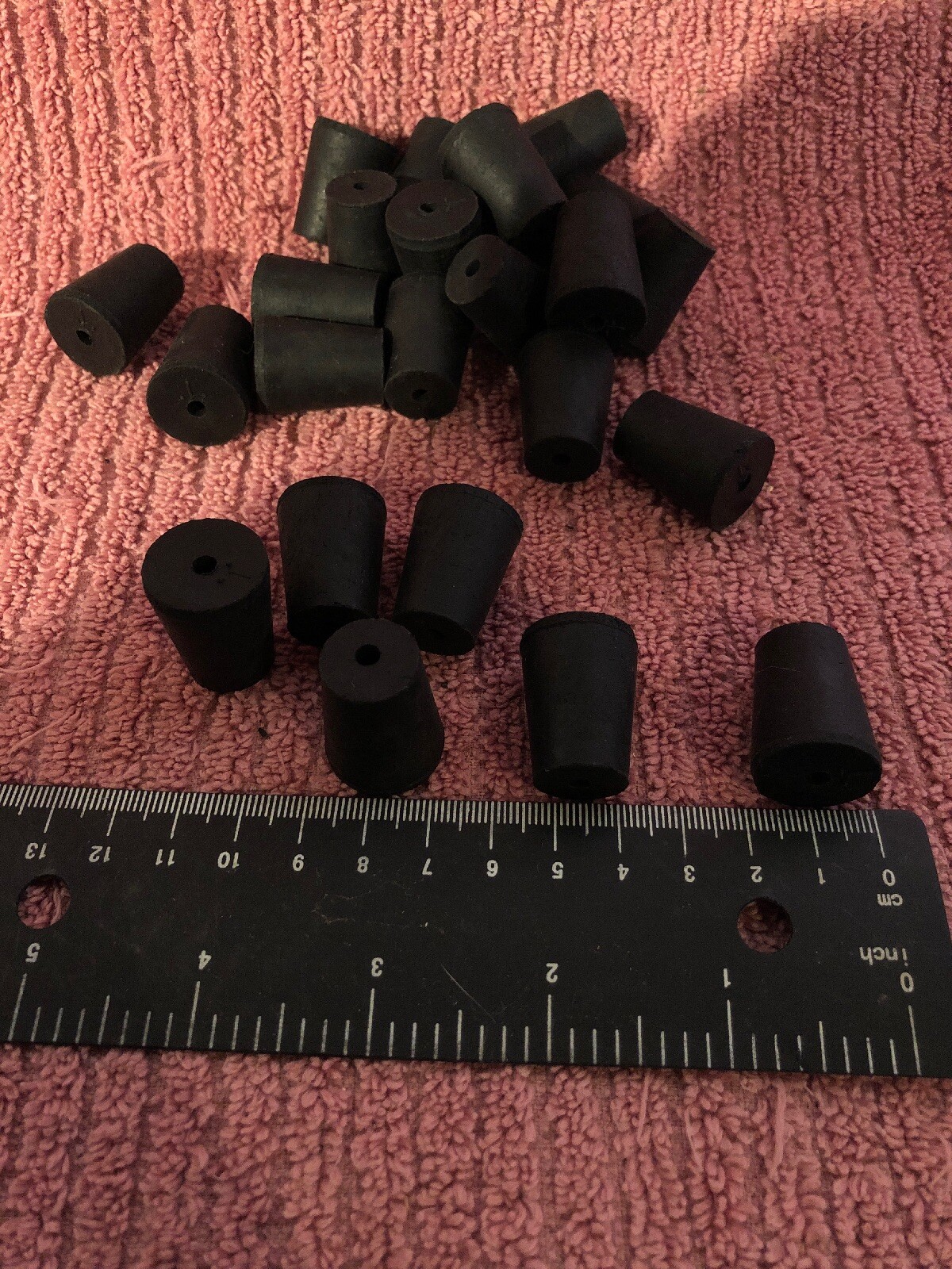 Qty 24 Size 1 Rubber 1 Hole Lab Stoppers