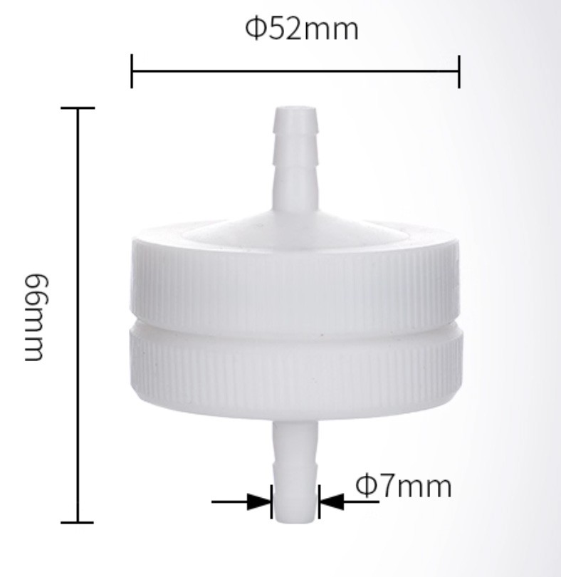 Lab Filter Membrane Holder PTFE 13-90mm Acid Alkali Gas Sampling Adapter