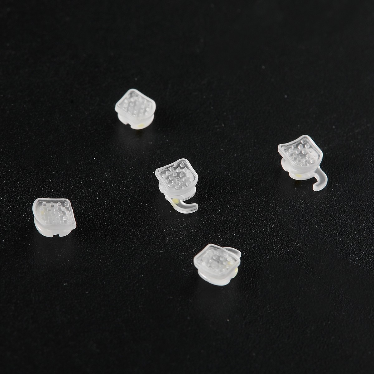Mid-axis Dental Orthodontic Ceramic Clear Braces Brackets Roth 0.022 Hooks 345