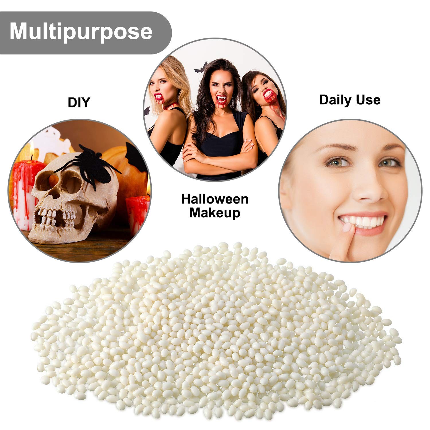 Nuanchu 100g Tooth Repair Kit Moldable Beads 3.52 Ounce (Pack of 1), White