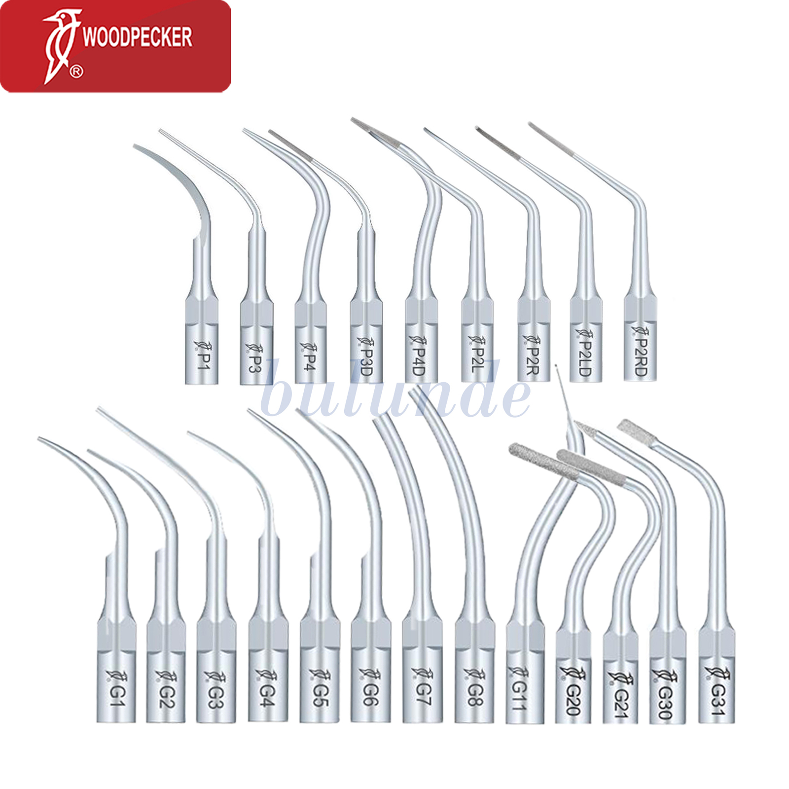 Woodpecker Dental Ultrasonic Piezo Scaler Tips Endo Perio DTE SATELEC NSK EMS