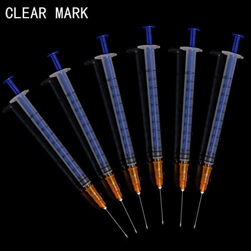 100 Pack 1ml Luer Slip Syringes with Caps, Individually Sealed for Labs & Crafts