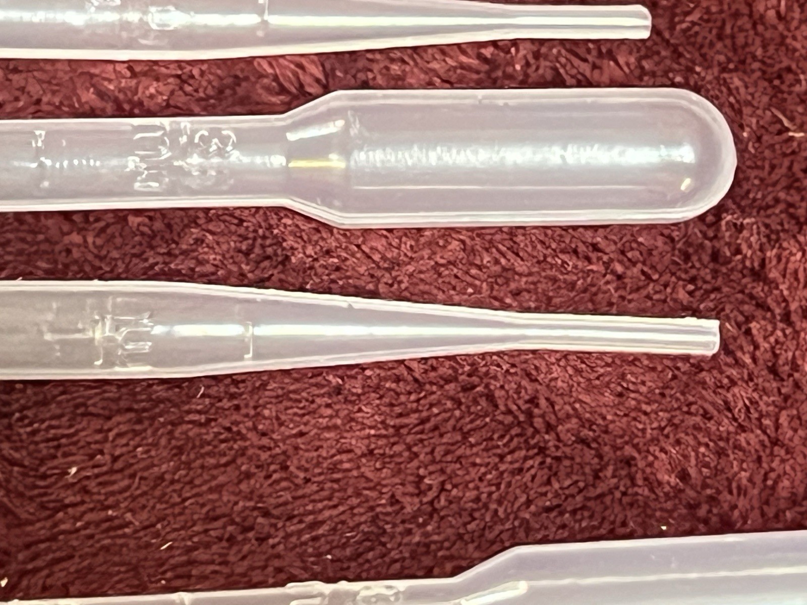100 plastic transfer pipettes droppers graduated 3 ml 3ml Pasture (1758)