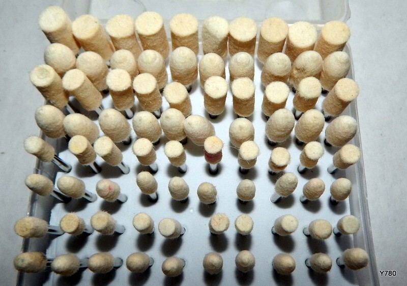 100 Pieces Pro Polishing Wool Felt Polishing Discs Polierstift Dremel Proxxon
