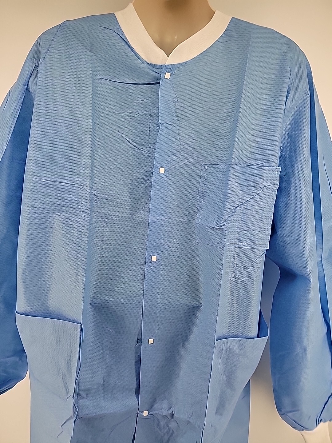 Kimtech Lab Coats A8 Certified Knit Cuffs 10034 Case of 25 Blue 2XL
