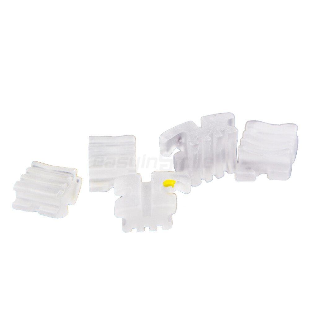 1/10PK Dental Brackets Orthodontic Ceramic Braces Clear MBT Roth 022 Hooks 3/345