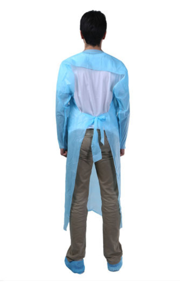 CPE 35 Isolation Gown, With Thumb Loop Protective, Disposable & Fluid Resistant