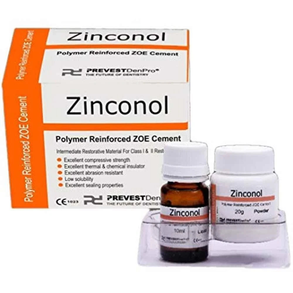 Dental ZINCONOL ZOE Based High Strength Temporary Cement PL Set