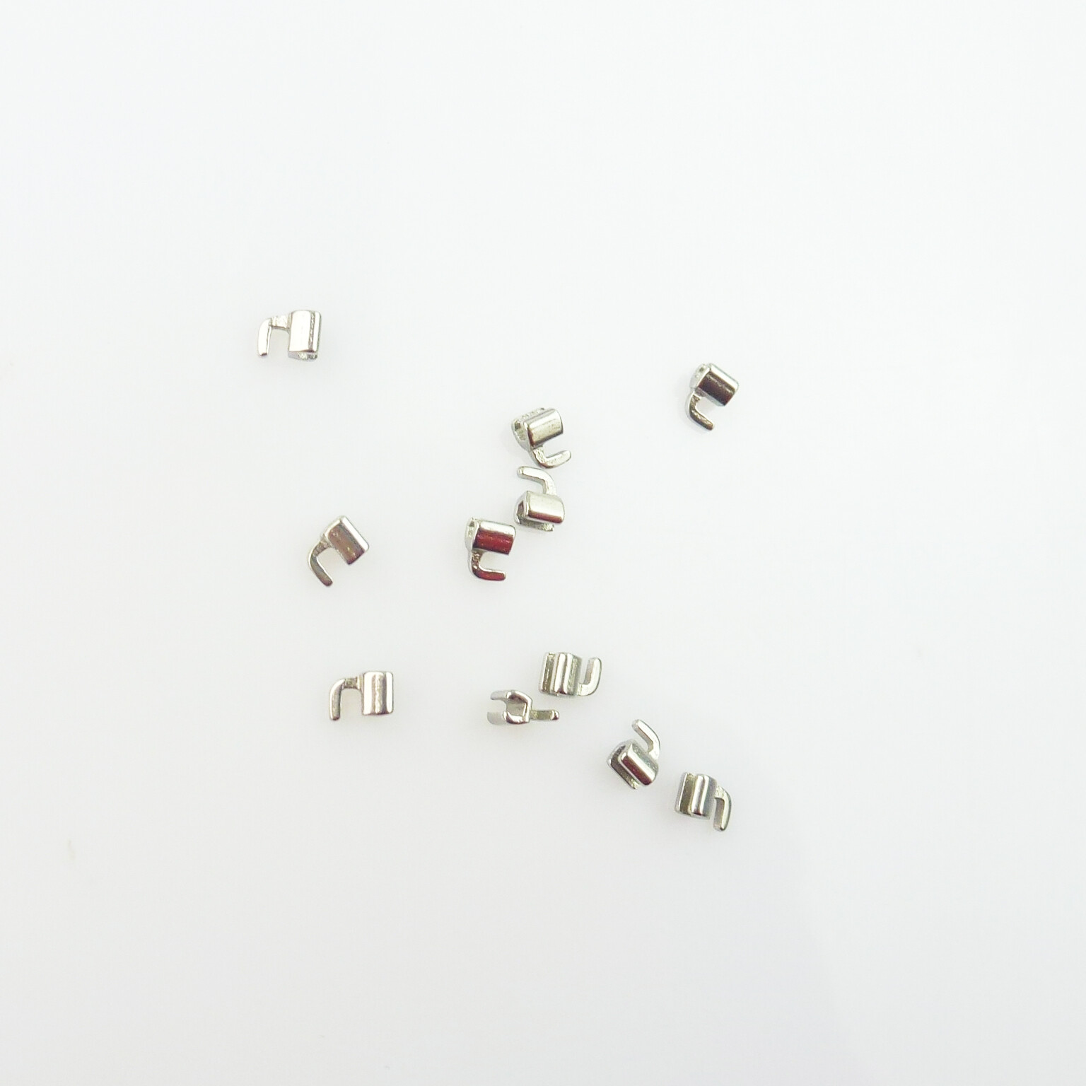 10pc Dental Stops Orthodontic Crimpable Hooks Short/Long/Left Cross tubes Braces