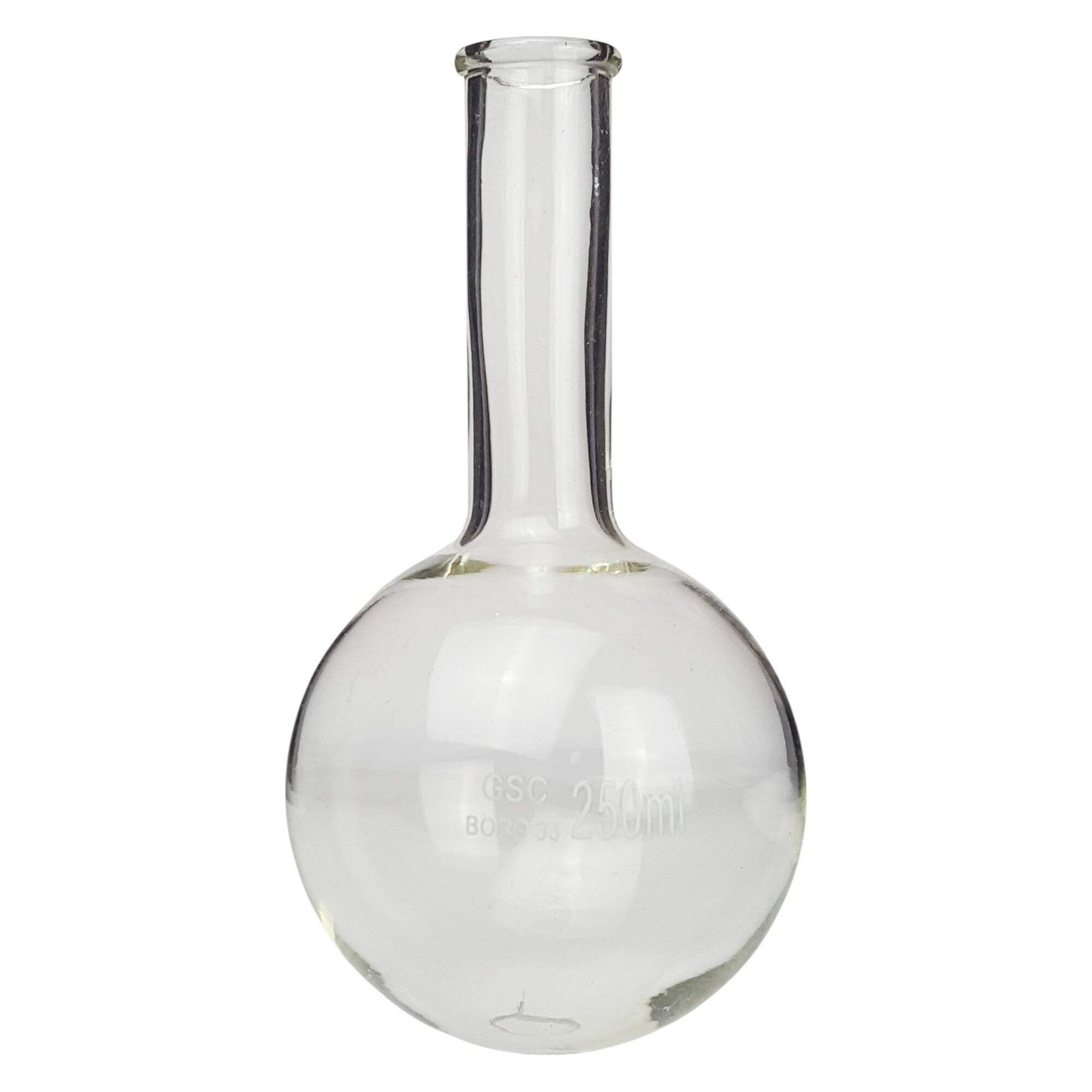 Flask, Round-Bottom Florence Boiling Flask, Standard Neck, 250ml capacity. Made