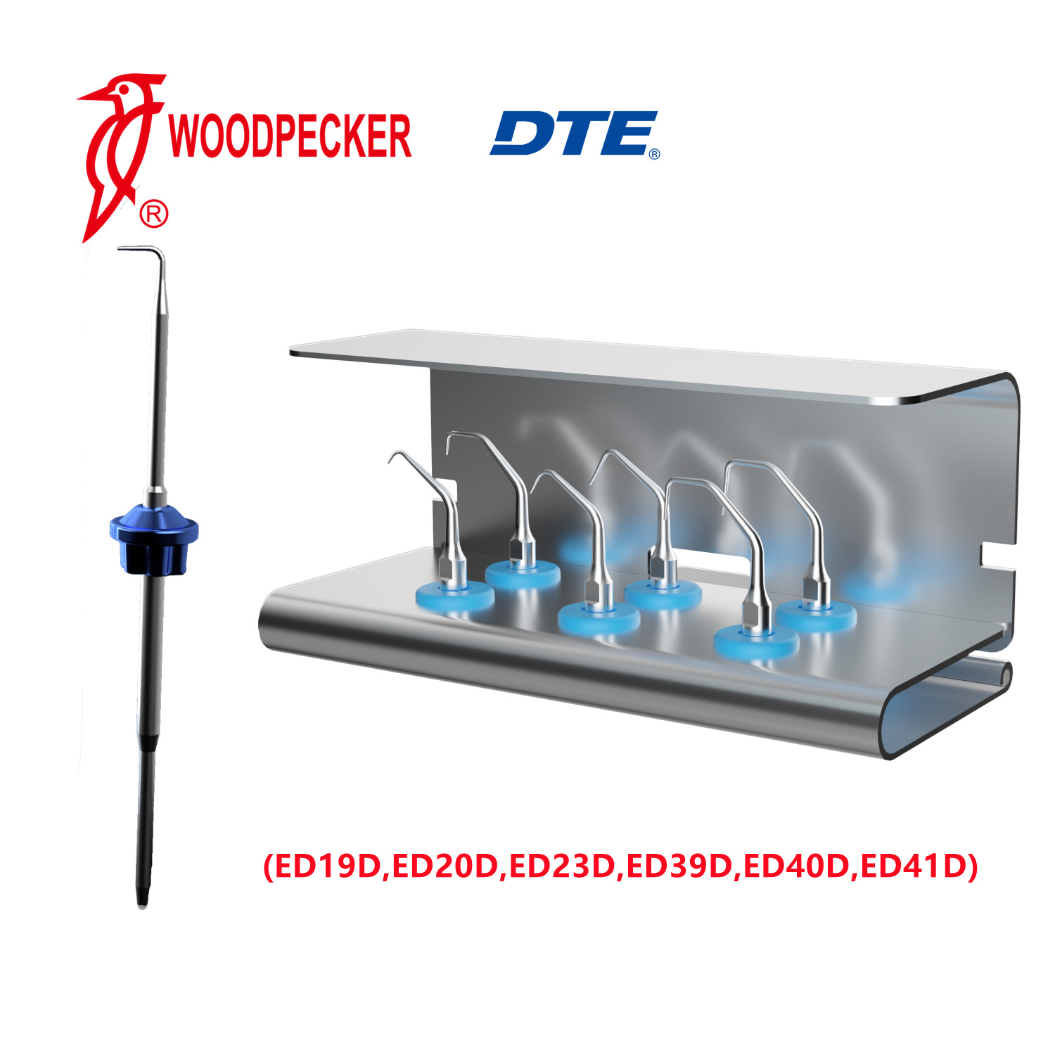 Woodpecker Dental Ultrasonic Scaler Tips Endo Perio Root Canal Tips GD1 PD1 ED1