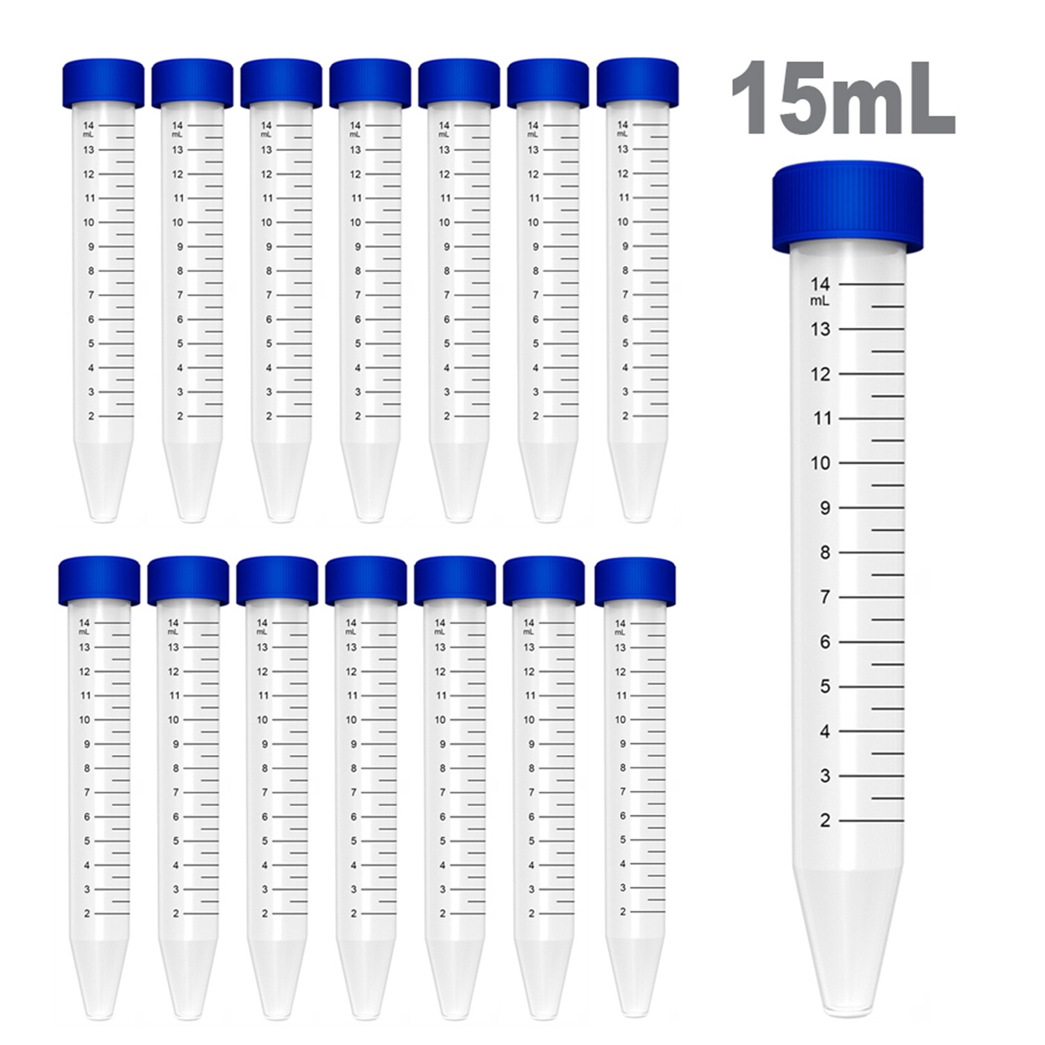 2mL/10mL Amber/Clear Sample Glass Vials, 15mL/50mL Conicial Centrifuge Tubes Cap