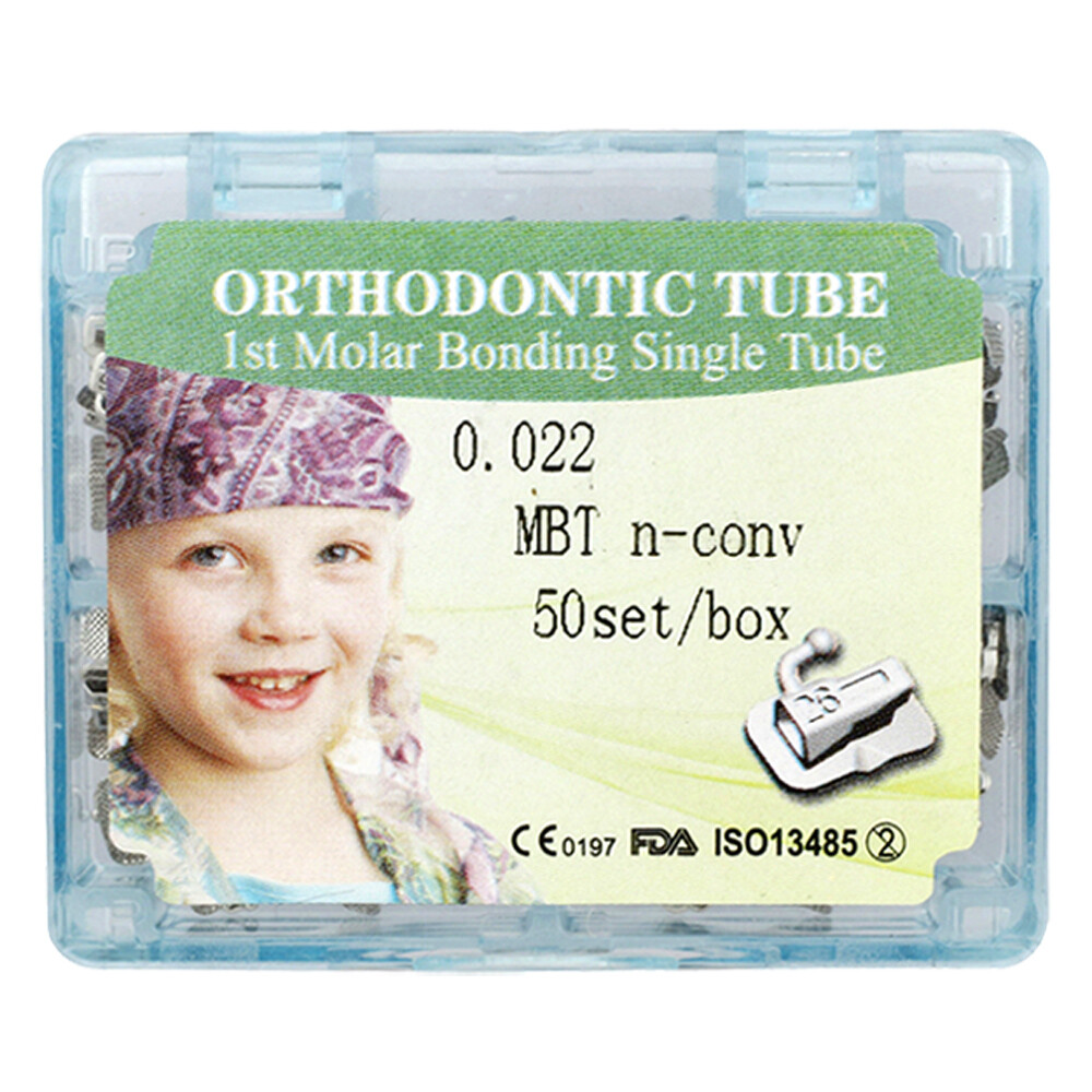 Dental Orthodontic Buccal Tubes MBT 0.022 1st 2nd Molar Bondable Mesh Base MIM