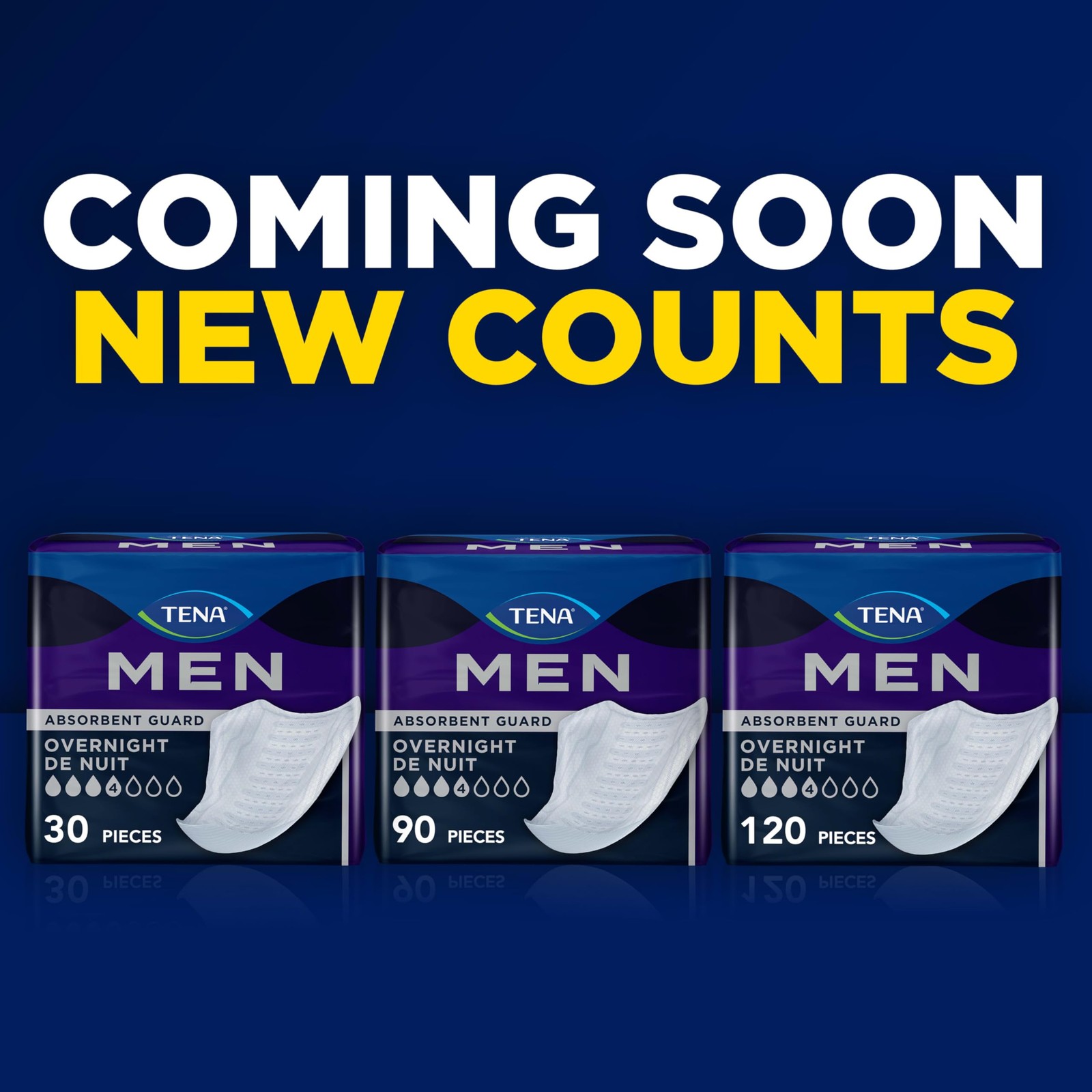 Tena Incontinence Guards Overnight Odor Protection Incontinence Guards For Men