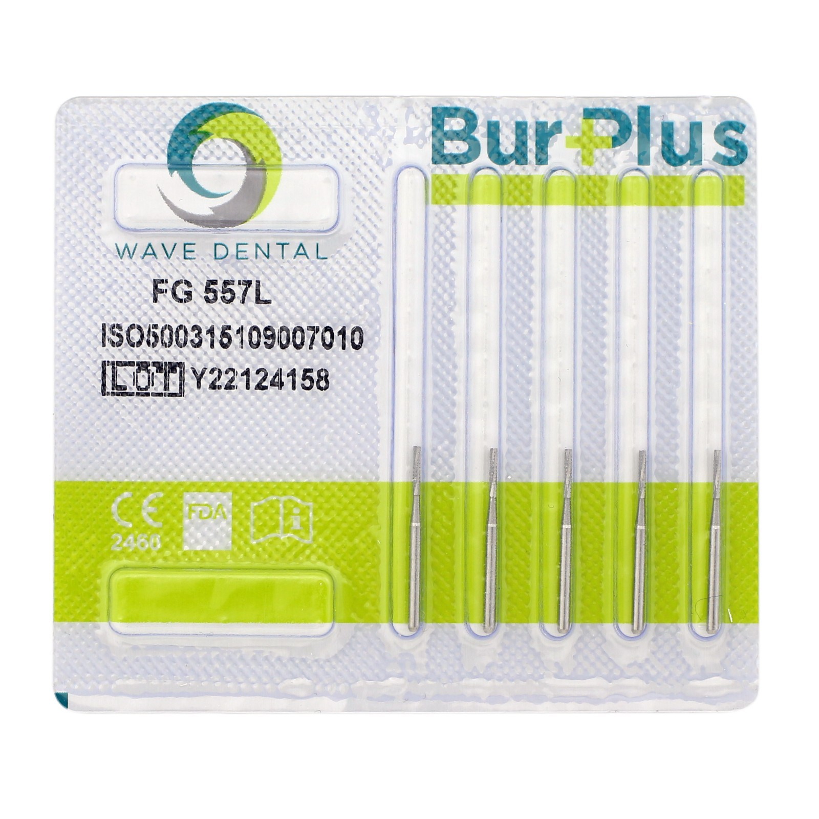 Dental Carbides Tungsten Carbide Bur FG557L Friction Grip Straight Fissure