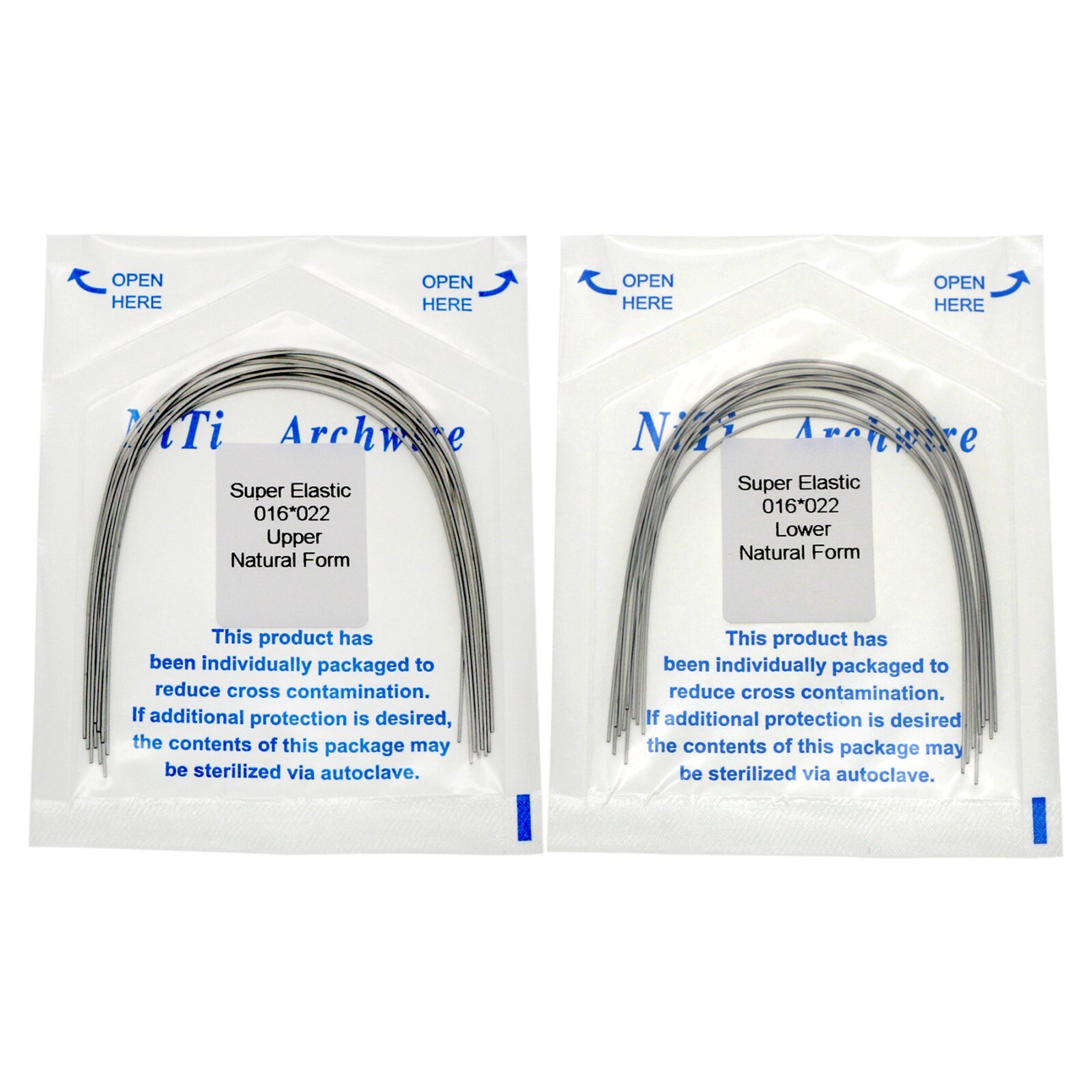 US Dental Ortho Arch Wire NiTi Stainless Reverse Curve Nature Round Square Ovoid