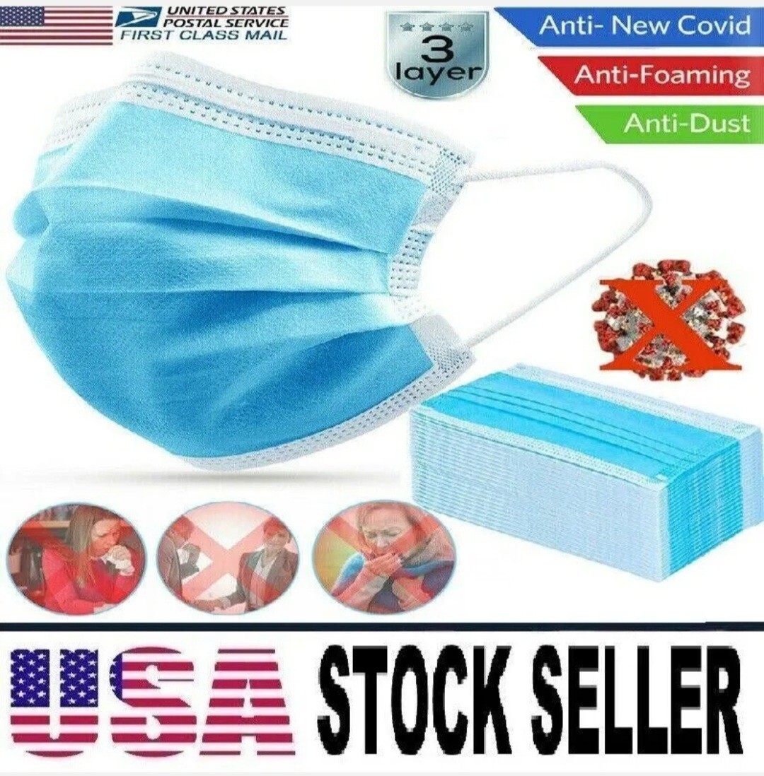 Disposable 3-layer masks (50 pcs)