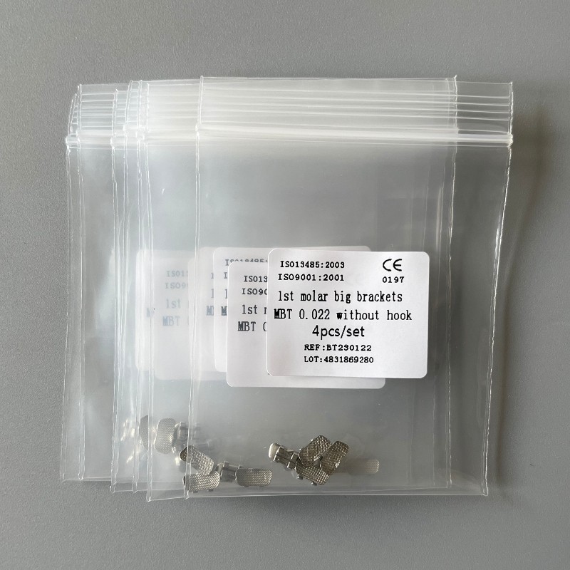 10Sets Dental Orthodontic 1st Molar Wide Big Brackets MBT 022 Without hooks