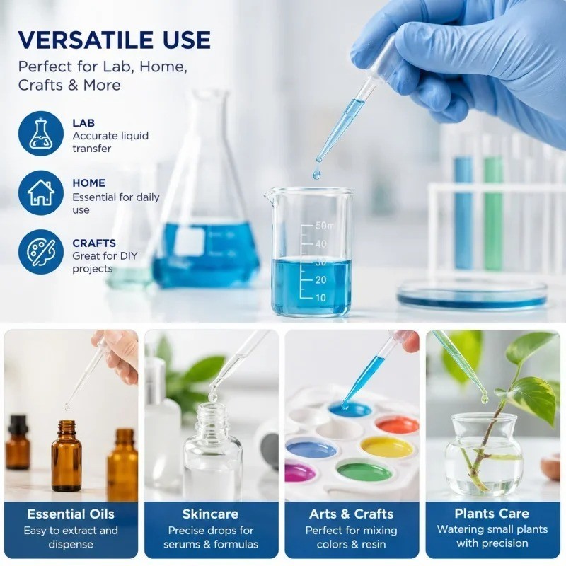 100PCS 3ML Transfer Pipettes Plastic Droppers Disposable Dropper for Resin