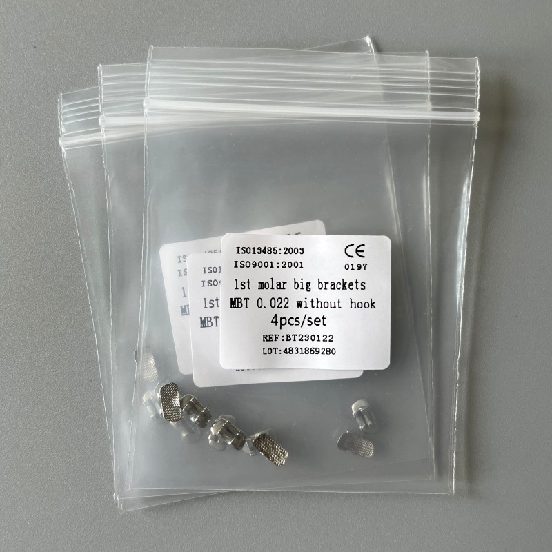 10Sets Dental Orthodontic 1st Molar Wide Big Brackets MBT 022 Without hooks