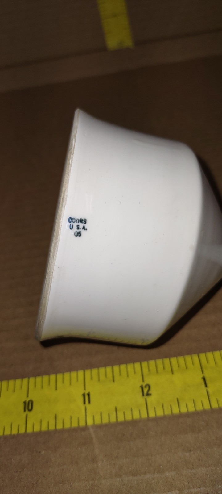 Vintage Coors Porcelain Perforated Buchner Funnel In Great Condition Made In USA