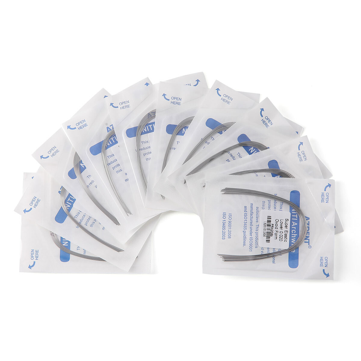 AZDENT Dental Ortho Super Elastic Niti Arch Wires Round /Self-ligating Brackets