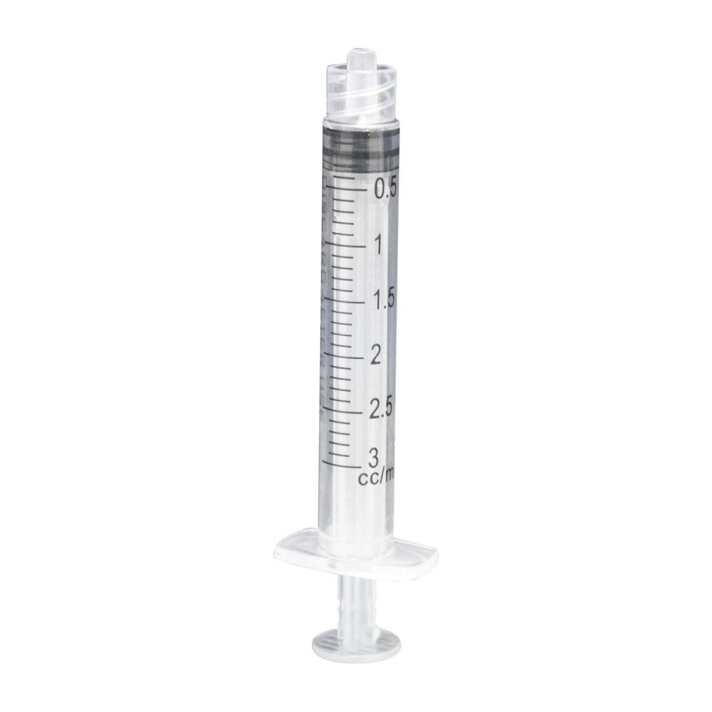 *100-Pieces* Vista Dental Luer Lock Syringes 3 cc Disposable 316030