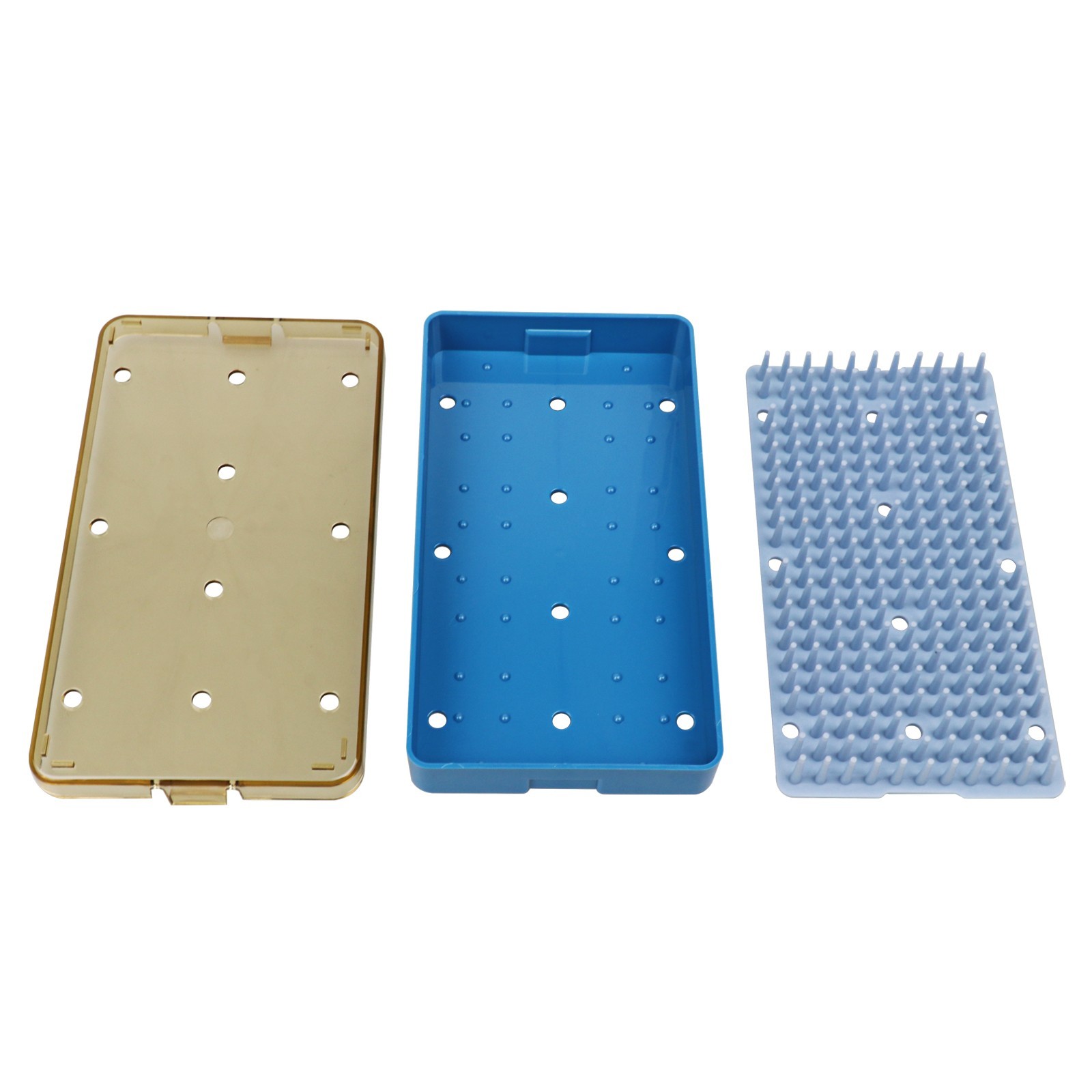 Small Size Autoclave Sterilization Tray Surgical Instrument Sterilization Box US